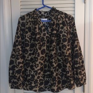 Current/Elliott animal print blouse